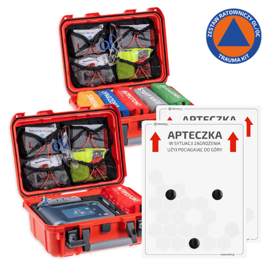 TRAUMA KIT + AED + Apteczka Modułowa ROSZAK